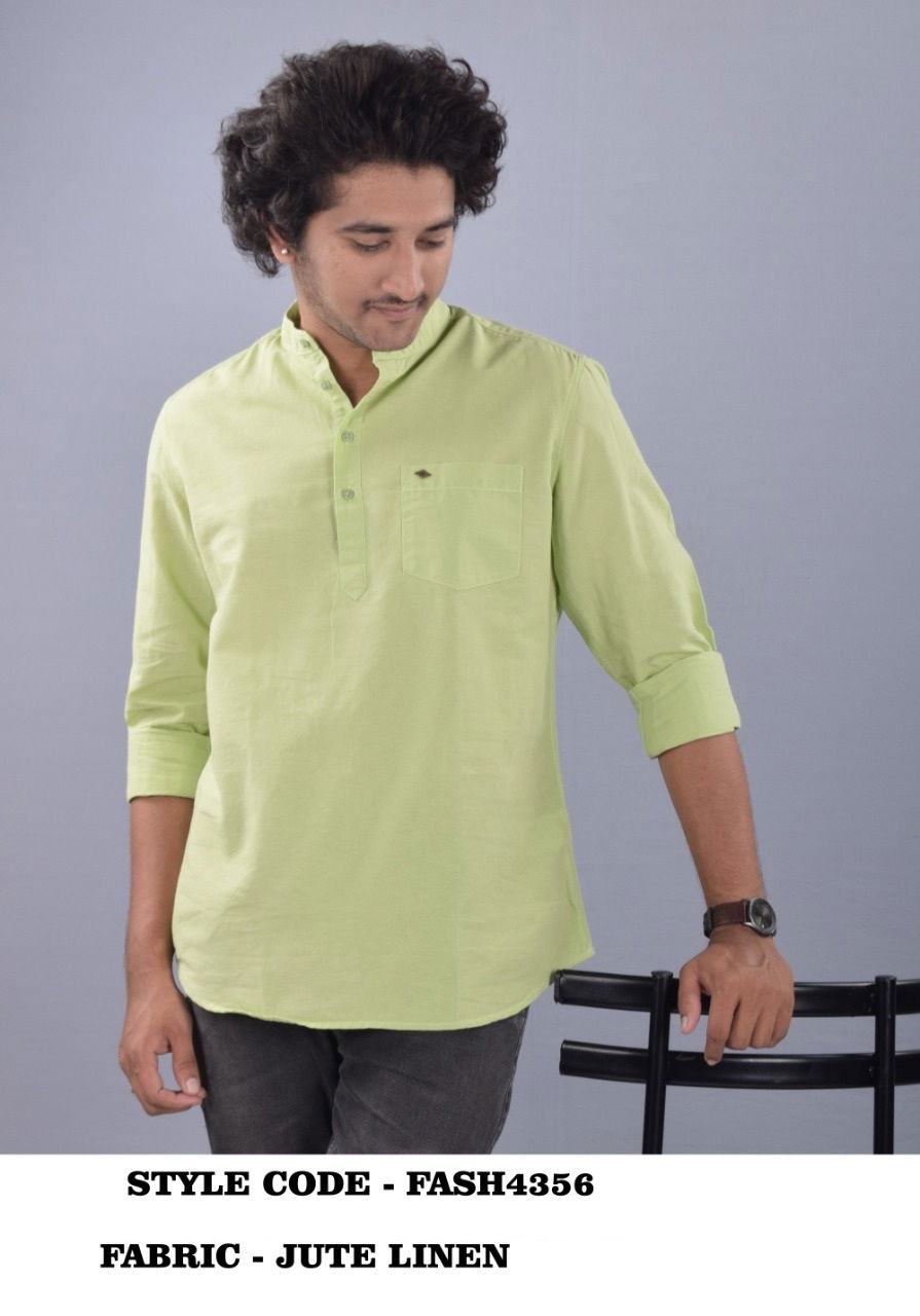 French American 01 Casual Wear Wholesale Short Kurta Mens Collection